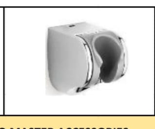 HANDSHOWER BRACKET IN POLISHED CHROME